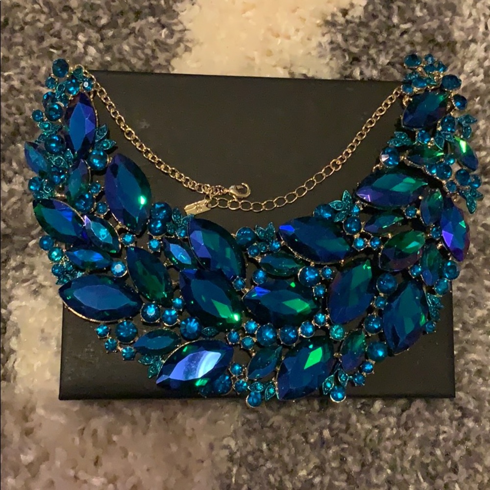 Peacock necklace